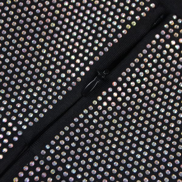 Black Mesh Strapless Mini Dress Black Mesh Strapless Mini Dress