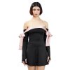 Black Off-shoulder Bow Long Sleeve Mini Dress Black Off-shoulder Bow Long Sleeve Mini Dress