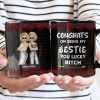 Black Rose Fashion Congrats On Being My Bestie - Gift For Bestie - Personalized Black Mug Black Rose Fashion Congrats On Being My Bestie - Gift For Bestie - Personalized Black Mug