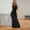 Black Tank Sleeveless Hollow Out Long Dress Black Tank Sleeveless Hollow Out Long Dress