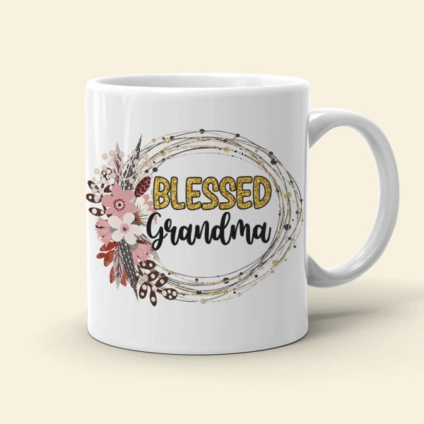 Blessed Grandma, Grandparents And Children Personalized Coffee Mug Gift For Grandparents Blessed Grandma, Grandparents And Children Personalized Coffee Mug Gift For Grandparents