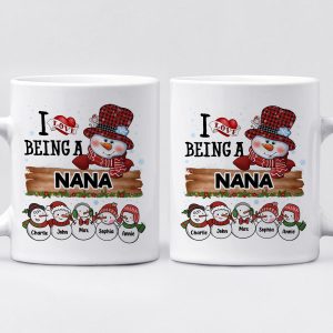 Blessed To Be Called Grandma - Family Personalized Custom Mug - Christmas Gift For Grandma