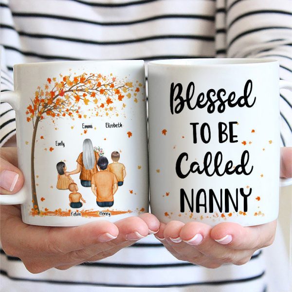 Blessed To Be Called Grandma - Gift For Grandmother - Personalized Custom Mug Blessed To Be Called Grandma - Gift For Grandmother - Personalized Custom Mug