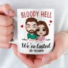 Bloody Hell, Gift For Couple, Personalized Mug, Hugging Couple Gift, Anniversary Gift Bloody Hell, Gift For Couple, Personalized Mug, Hugging Couple Gift, Anniversary Gift