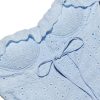 Blue Broderie Anglais Slit Midi Dress Blue Broderie Anglais Slit Midi Dress