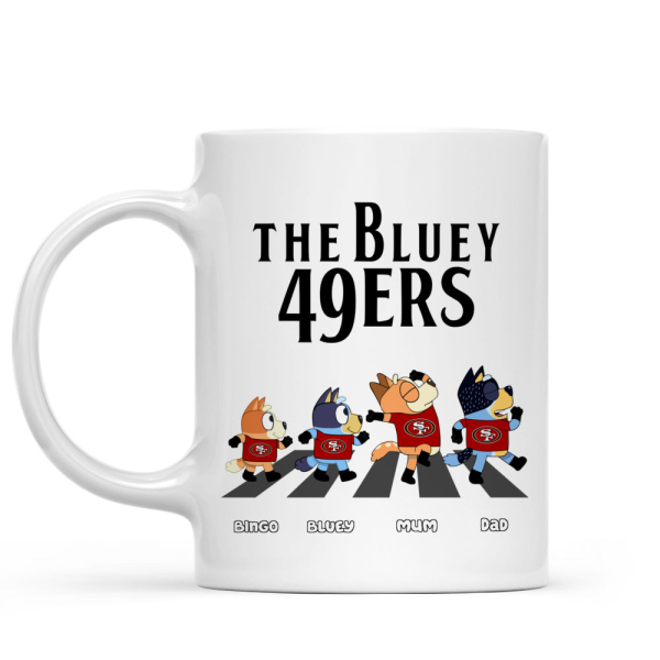 Blue Dog Family Custom Team Logo - Personalized Mug - Gifts For American Football Lover | TM17 HN02 Blue Dog Family Custom Team Logo - Personalized Mug - Gifts For American Football Lover | TM17 HN02