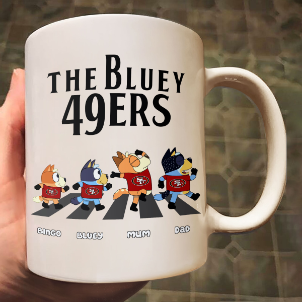 Blue Dog Family Custom Team Logo - Personalized Mug - Gifts For American Football Lover | TM17 HN02 Blue Dog Family Custom Team Logo - Personalized Mug - Gifts For American Football Lover | TM17 HN02