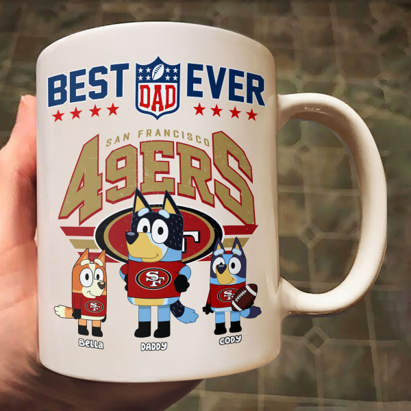 Blue Dog Family NFL Style - Personalized Mug - Gifts For American Football Lover | TM16.Ver1 HN02 Blue Dog Family NFL Style - Personalized Mug - Gifts For American Football Lover | TM16.Ver1 HN02