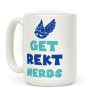 Blue Shell Get Rekt Nerds Coffee Mug Blue Shell Get Rekt Nerds Coffee Mug
