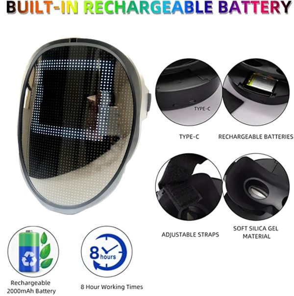 Bluetooth Light Up LED Mask Bluetooth Light Up LED Mask