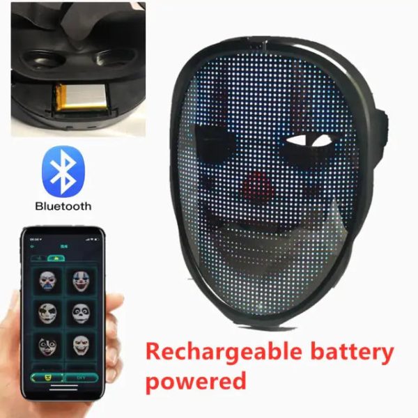 Bluetooth Light Up LED Mask Bluetooth Light Up LED Mask