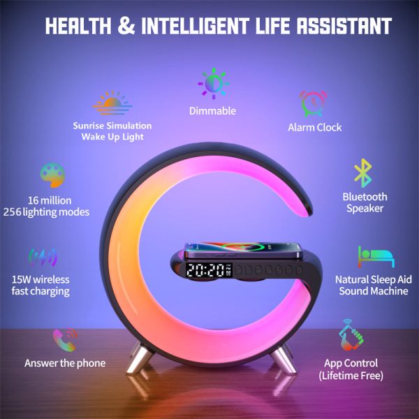 Bluetooth Speaker Wireless Charger Lamp Bluetooth Speaker Wireless Charger Lamp