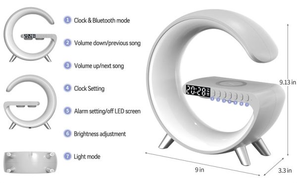 Bluetooth Speaker Wireless Charger Lamp Bluetooth Speaker Wireless Charger Lamp