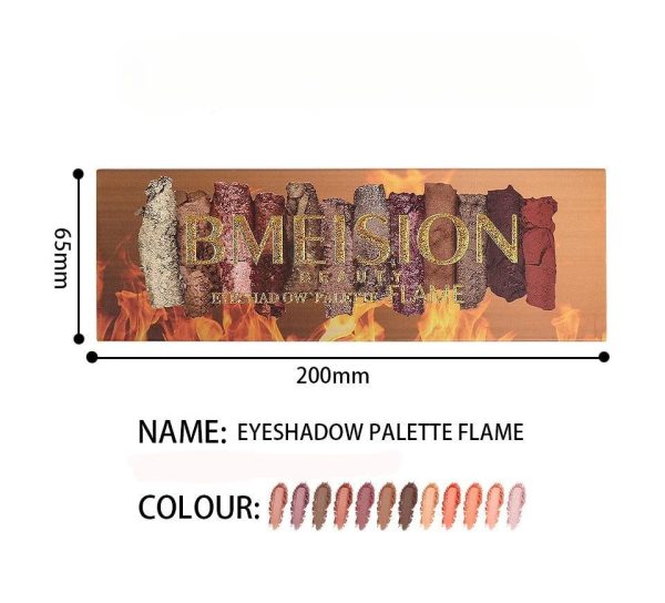 Bmeision Flame Eyeshadow Earthy Pearlescent Shades For Bold & Shimmering Eye Looks