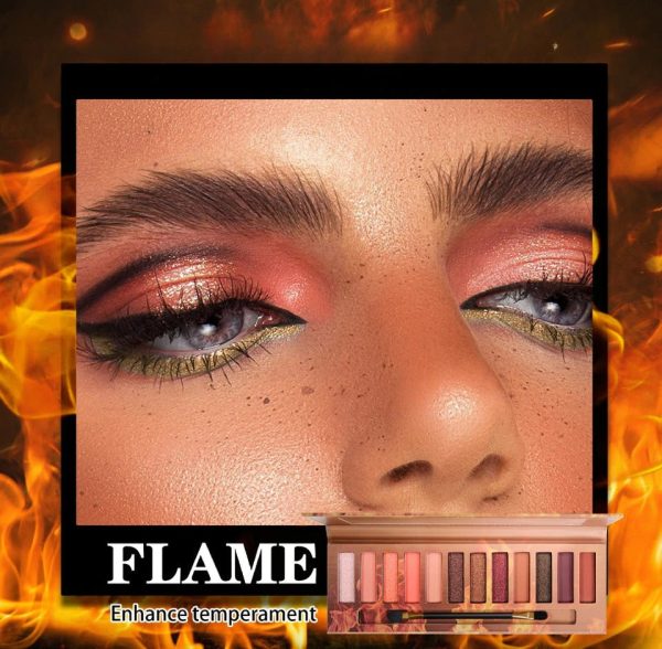Bmeision Flame Eyeshadow Earthy Pearlescent Shades For Bold & Shimmering Eye Looks