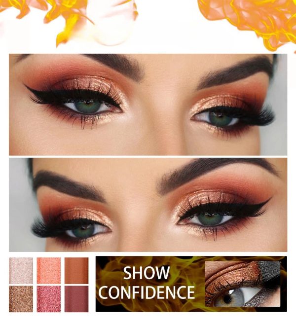 Bmeision Flame Eyeshadow Earthy Pearlescent Shades For Bold & Shimmering Eye Looks