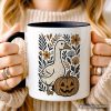 Boho Goose Halloween Pumpkin Personalized Mug, Spooky Fall Floral Gift with Custom Name Boho Goose Halloween Pumpkin Personalized Mug, Spooky Fall Floral Gift with Custom Name