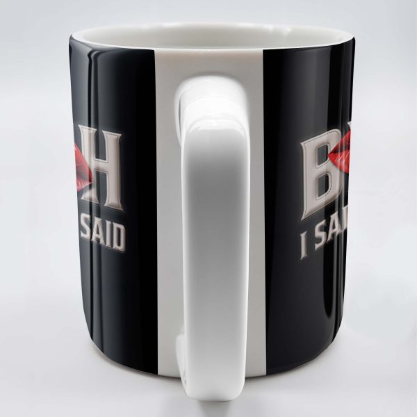 Bold Red Lips With Assertive Quote Mug - Personalized Custom Coffee Mug - DTG004_MG