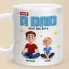 Bonded by Love, Not Just Blood - Family Personalized Custom Mug - Father's Day, Gift For Dad Bonded by Love, Not Just Blood - Family Personalized Custom Mug - Father's Day, Gift For Dad