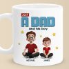 Bonded by Love, Not Just Blood - Family Personalized Custom Mug - Father's Day, Gift For Dad Bonded by Love, Not Just Blood - Family Personalized Custom Mug - Father's Day, Gift For Dad