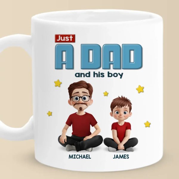 Bonded by Love, Not Just Blood - Family Personalized Custom Mug - Father's Day, Gift For Dad Bonded by Love, Not Just Blood - Family Personalized Custom Mug - Father's Day, Gift For Dad