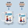 Bonded by Love, Not Just Blood - Family Personalized Custom Mug - Father's Day, Gift For Dad Bonded by Love, Not Just Blood - Family Personalized Custom Mug - Father's Day, Gift For Dad
