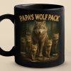 Bonded Like A Wolf Pack - Family Personalized Custom Black Mug - Father's Day, Gift For Dad, Grandpa Bonded Like A Wolf Pack - Family Personalized Custom Black Mug - Father's Day, Gift For Dad, Grandpa
