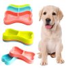 Bone-Shaped Double Dog Feeder Bowl Bone-Shaped Double Dog Feeder Bowl