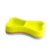 Bone-Shaped Double Dog Feeder Bowl Bone-Shaped Double Dog Feeder Bowl