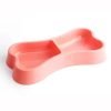 Bone-Shaped Double Dog Feeder Bowl Bone-Shaped Double Dog Feeder Bowl