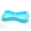 Bone-Shaped Double Dog Feeder Bowl Bone-Shaped Double Dog Feeder Bowl