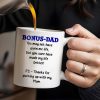 Bonus Dad Thanks For Making Life Better - Personalized Custom Coffee Mug - DAD028_MG Bonus Dad Thanks For Making Life Better - Personalized Custom Coffee Mug - DAD028_MG