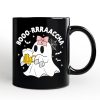 Boo-Rracha Halloween Ghost Personalized Mug, Funny Mexican Drunk Gift with Custom Name and Spooky Vibes