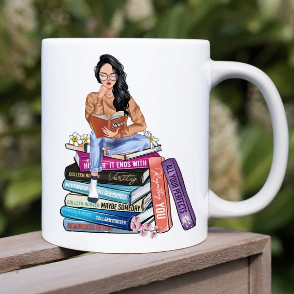 Book Girl DR-WHM-03HUHN180123TM Personalized Mug Book Girl DR-WHM-03HUHN180123TM Personalized Mug