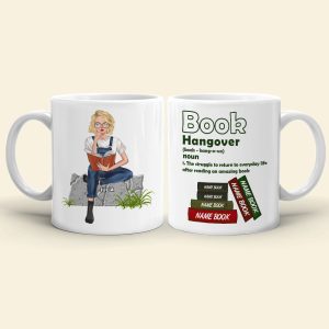 Book Hangover The Struggle To Return To Everyone Life Personalized Mug, Gift For Book Lovers