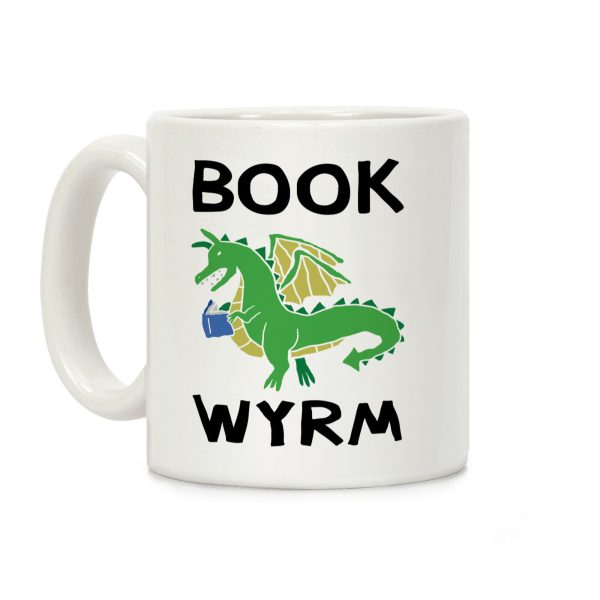 Book Wyrm Dragon Coffee Mug Book Wyrm Dragon Coffee Mug