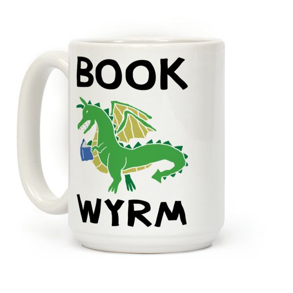 Book Wyrm Dragon Coffee Mug Book Wyrm Dragon Coffee Mug