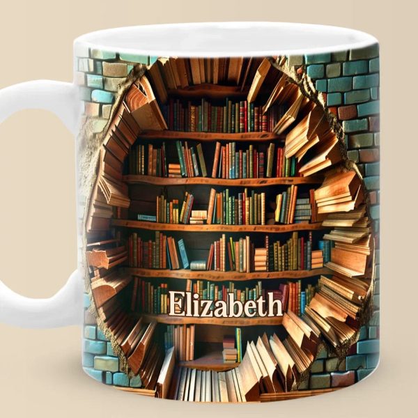 Books Are A Uniquely Portable Magic - Personalized Custom Mug - Christmas Gift For Book Lovers