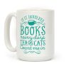 Books, Rainy Days, Tea, and Cats Coffee Mug Books, Rainy Days, Tea, and Cats Coffee Mug