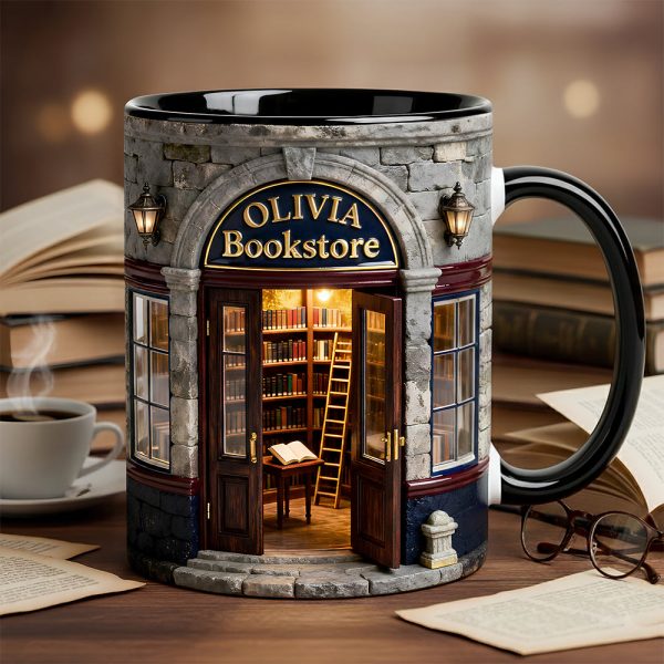 Bookstore Accent Mug - Personalized Gifts For Book Lovers 02KIDT230126 Bookstore Accent Mug - Personalized Gifts For Book Lovers 02KIDT230126