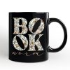Bookworm Floral Personalized Mug, Boho Wildflower Book Lover Gift with Custom Name Bookworm Floral Personalized Mug, Boho Wildflower Book Lover Gift with Custom Name