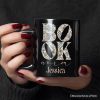 Bookworm Floral Personalized Mug, Boho Wildflower Book Lover Gift with Custom Name Bookworm Floral Personalized Mug, Boho Wildflower Book Lover Gift with Custom Name