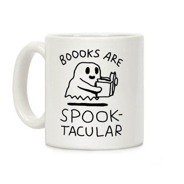 Boooks Are Spooktacular Ghost Coffee Mug Boooks Are Spooktacular Ghost Coffee Mug
