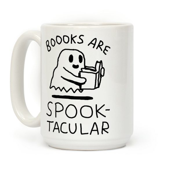 Boooks Are Spooktacular Ghost Coffee Mug Boooks Are Spooktacular Ghost Coffee Mug