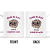 Born To Slay Forced To Work With Cute Hamster Design - Personalized Custom Coffee Mug - COL058_MG
