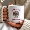 Born To Slay Forced To Work With Cute Hamster Design - Personalized Custom Coffee Mug - COL058_MG