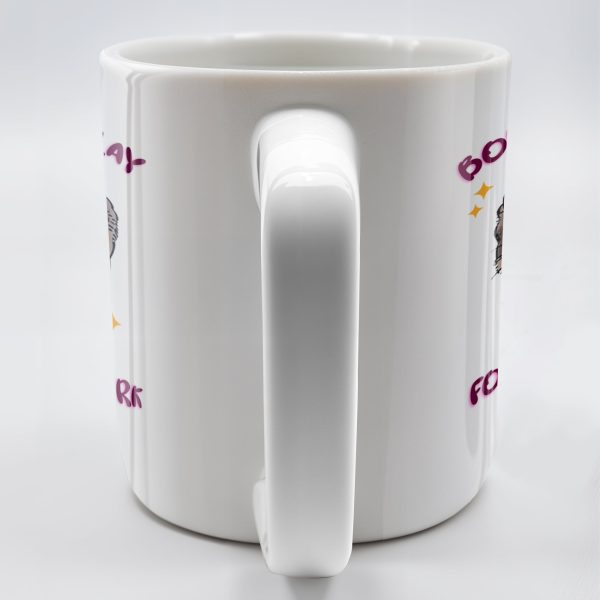 Born To Slay Forced To Work With Cute Hamster Design - Personalized Custom Coffee Mug - COL058_MG