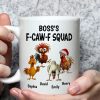 Boss FCAWF Squad White Ceramic Mug Funny Rooster Design Unique Gift for Boss