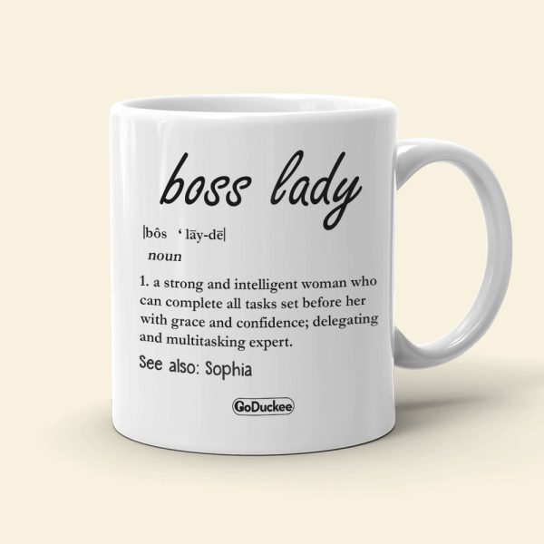 Boss Lady Definition Personalized Mug Gift For Her Boss Lady Definition Personalized Mug Gift For Her