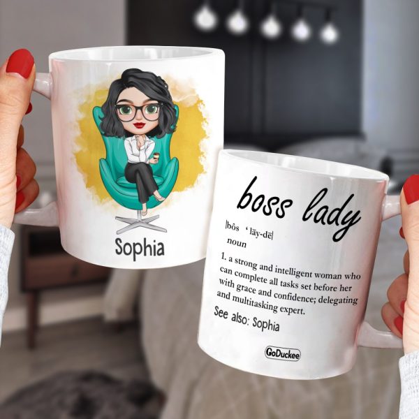 Boss Lady Definition Personalized Mug Gift For Her Boss Lady Definition Personalized Mug Gift For Her